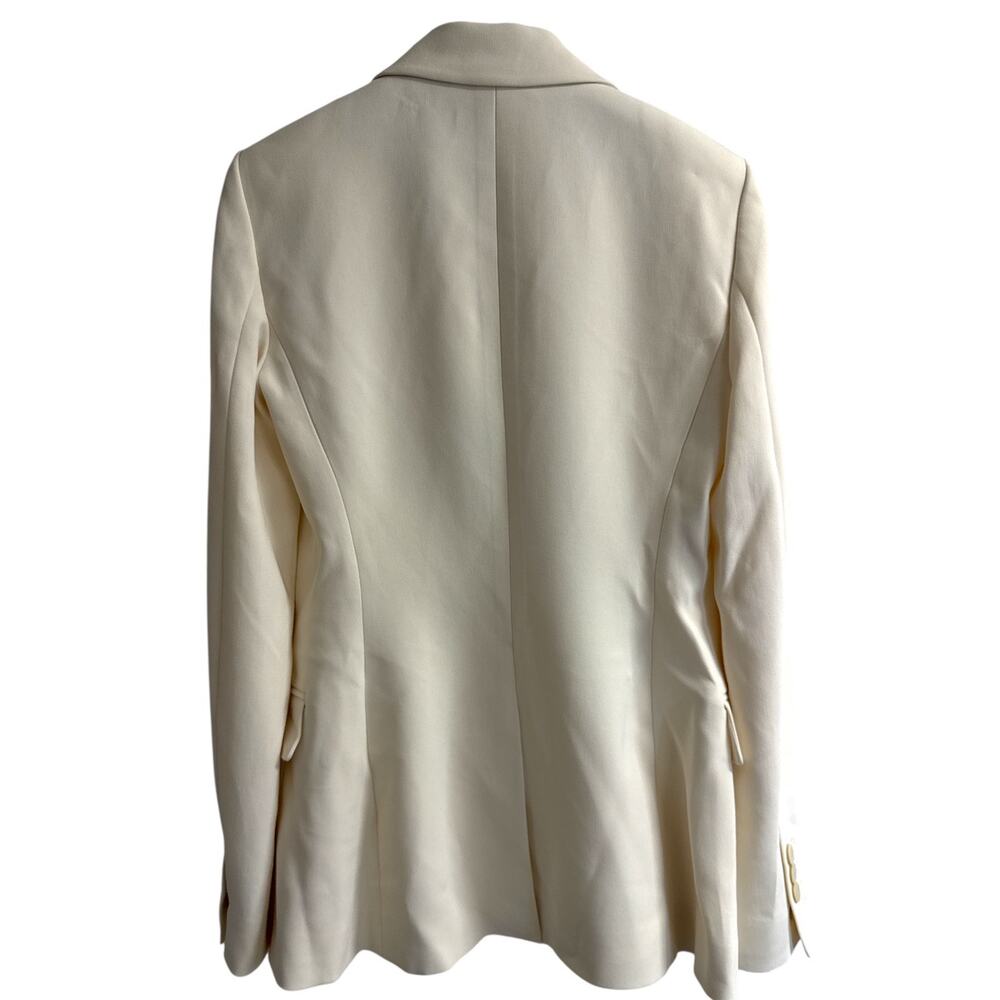 Theory Staple Blazer Admiral Crepe Rice Ivory Women’s Size 12 NWT - Picture 3 of 9